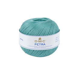 DMC Petra Yarn, 100% Cotton, Turquoise, Size 5, 9x9x8 cm, (993A/5-53849)
