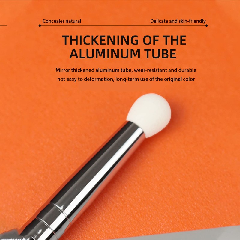 Ksvsonrvi Double-ended Concealer Brush, Under Eye Mini Dual End Makeup