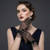 Dhthdrh Women Lace Bow Short Gloves Wedding Tea Party Gloves