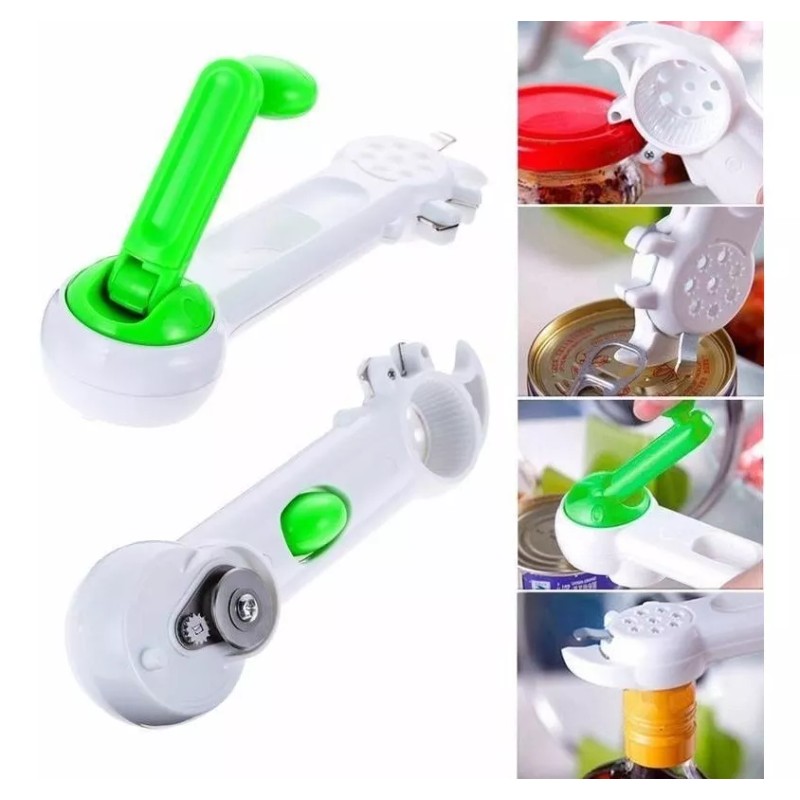 TechMel Abrelatas Destapador De Fichas 7 Funciones En 1 Con