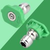 5Pcs Pressure Washer Nozzle Tips, Brass/Stainless Steel Multiple Degrees,Quick-Connect to