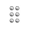 Quartet Silver Tin Disc Magnets, Pack of 6 (Q16006P01-CA-R)