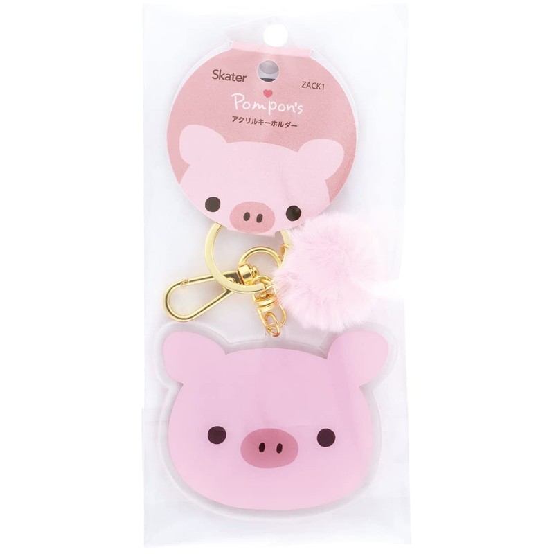 Skater ZACK1-A Acrylic Key Holder Pompon's Pig