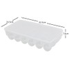 Neadas Clear Plastic 18 Egg Holder with Lid, Egg Tray
