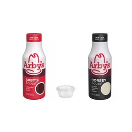 Arby's Sauce Two Pack Bundle Set, Includes One 12 fl oz Original | One 12 fl oz Horsey | Five 2 oz To Go Sauce Containers