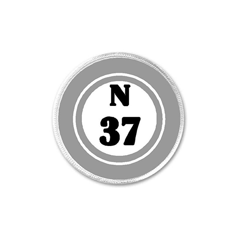 N 37 N37 Bingo Ball - 3" Sew/Iron On Patch