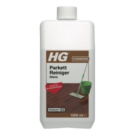 HG Parkett Glanz Reiniger 53, Konzentriertes Wischpflegemittel für Holzböden mit frischem Duft - 1 Liter (457100105)