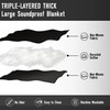 2PCS Large Sound Dampening Blanket,96" x 80" Sound Absorbing Studio