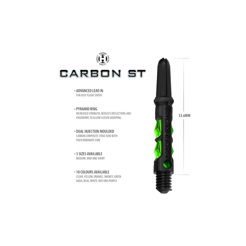 Harrows Darts 3 x Sets of Carbon ST Dart Stems
