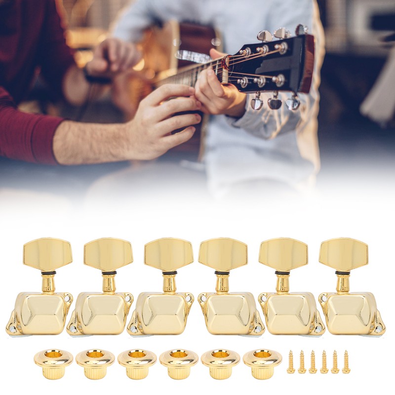 String Tuning Key for SemiClosed Guitar 3 Left 3 Right