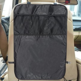 Backseat Protector for Kids - Kick Mats Back Seat Protector - Auto Storage Accessories with Mesh Pocket for Pet Family Road Trip Travel