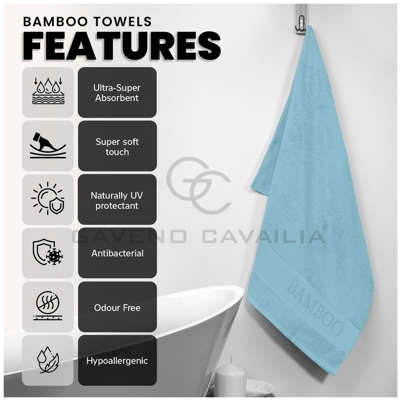 GC GAVENO CAVAILIA Bamboo Hand Towels 2 Pack - 500