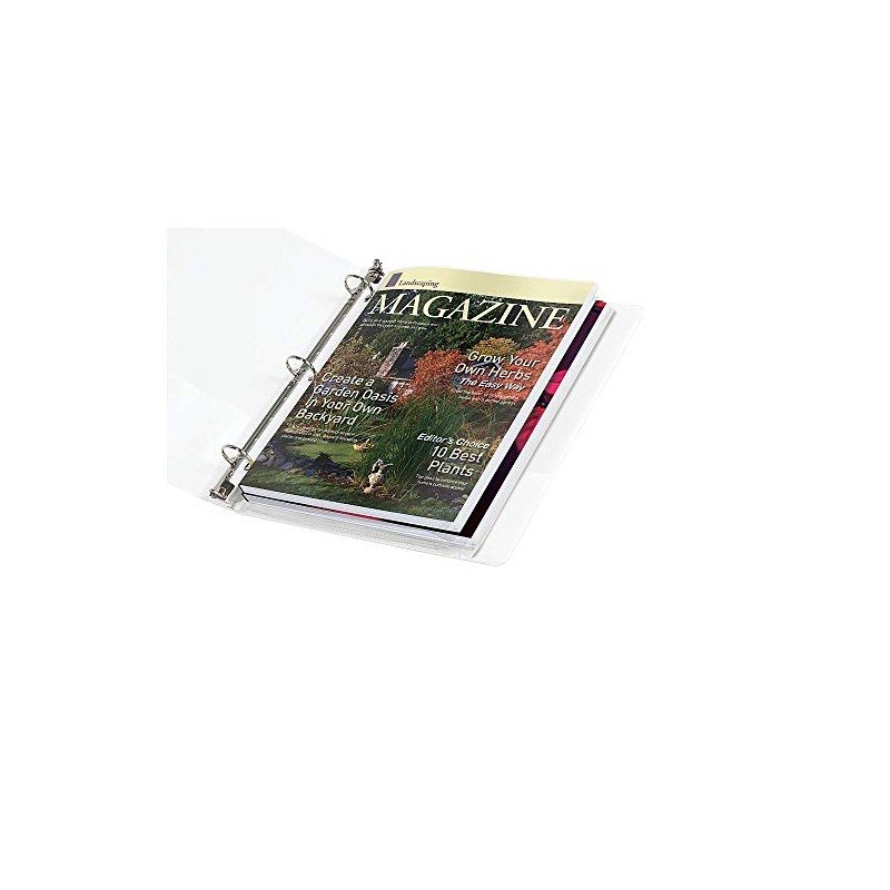 Office Depot Top-Loading Sheet Protectors, Heavyweight, Clear, Expandable, Box of