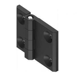 KINETIK MSystem® KM.SZN60 Metal Hinge 63 x 50 mm 180° Die-Cast Zinc Black