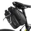 Bike Seat Bag Waterproof Reflective Saddle Bag with Water Bottle