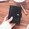 NatSumeBasics Genuine Leather A8 Binder Cover Mini Refillable Black Journal