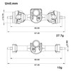 MEUS RACING SCX30 Axles with Universal Axle Shafts for Axial