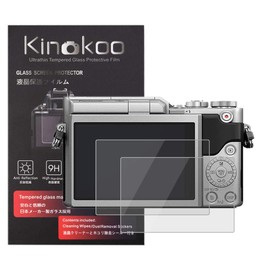 kinokoo Tempered Glass Film for Panasonic GX800 GX850 GF9 GF8 Crystal Clear Film Panasonic GX800/GX850/GF9/GF8 Screen Protector Bubble-Free/Anti-Scratch(2 Pack)