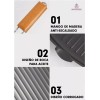 Importeek Sarten Parrilla Grill Asador Antiadherente Plegable Cocina