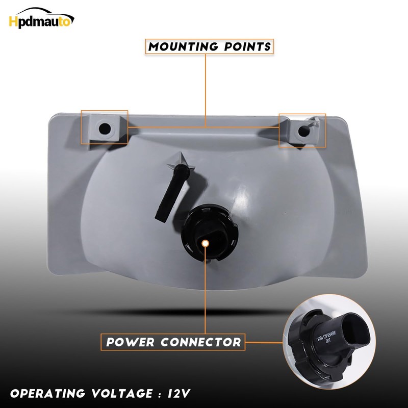 Headlight fit for Peterbilt 385/377 Truck Halogen Headlamp Left Driver