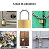 Cieex Pack of 4 Padlocks, 30 mm Small Lock with