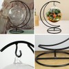 moin moin 2109DH292 Hanging Base, Exhibition Hook, Iron, Moon Shape,