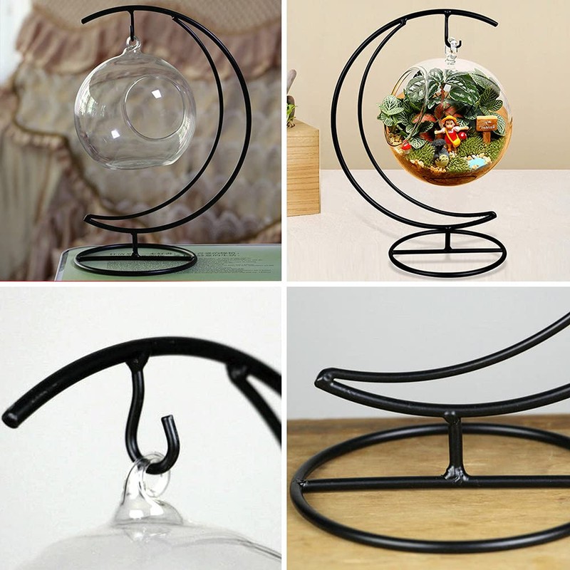 moin moin 2109DH292 Hanging Base, Exhibition Hook, Iron, Moon Shape,