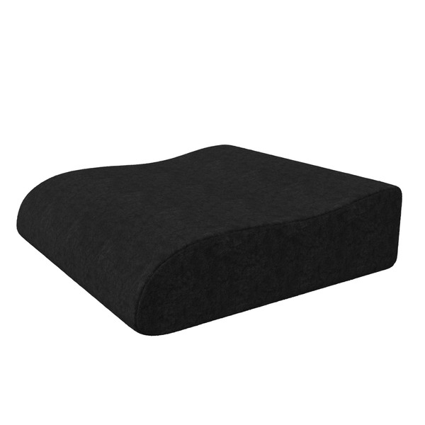 bonmedico Orthopedic Booster Seat Cushion - 18 x 13 x 3.1 Plush Memory Foam Raiser Chair Cushions for Height Boost, Travel and Work - Padded Foam Support Pillow for Office, Car, Home and Wheelchair
