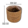 DARO DEKO Seagrass Basket Round Natural Diameter 21 x 18