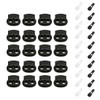 Gaodercha 40pcs Rubber Cord Stopper Spring Cord Locks Band Clamp