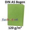 50 Sheets DIN A5 Paper - Natural Paper Light Green