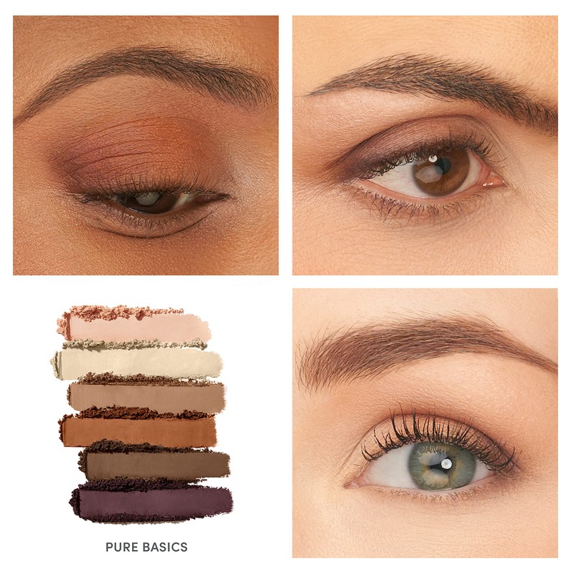 jane iredale PurePressed Eye Shadow Palette, Pure Basics, 0.12 oz.