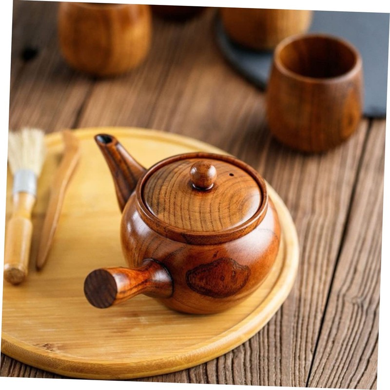 Ciieeo Heat Resistant Wooden Teapot for Home Use Ergonomic Design