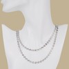 Kyutong 5 Meters Embossed Circle Chain for Jewelry Making Silver