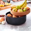 Kamenstein Ceramic and Cork Large Breathable Produce Bowl with Lid