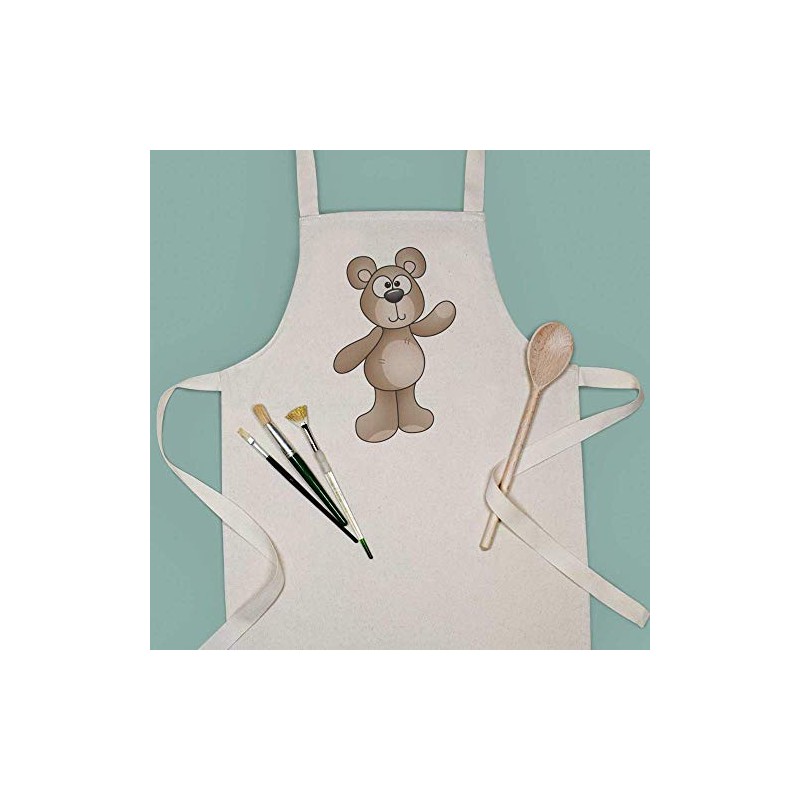 Azeeda 'Waving Teddy Bear' Kid’s Cooking Apron (AP00035045)