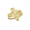 10K Yellow Gold Nugget Texas State Ring Pinky Ring Size