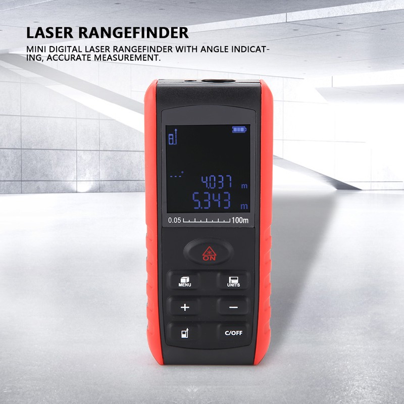 KXL-E Digital Handheld Laser Distance Meter Range Finder Measure Diastimeter