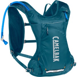 CamelBak Chase Race 4 Hydration Vest- for Gravel, Mountain, Bikepacking and Endurace Cycling- 1.5L Reservoir, Moroccan Blue