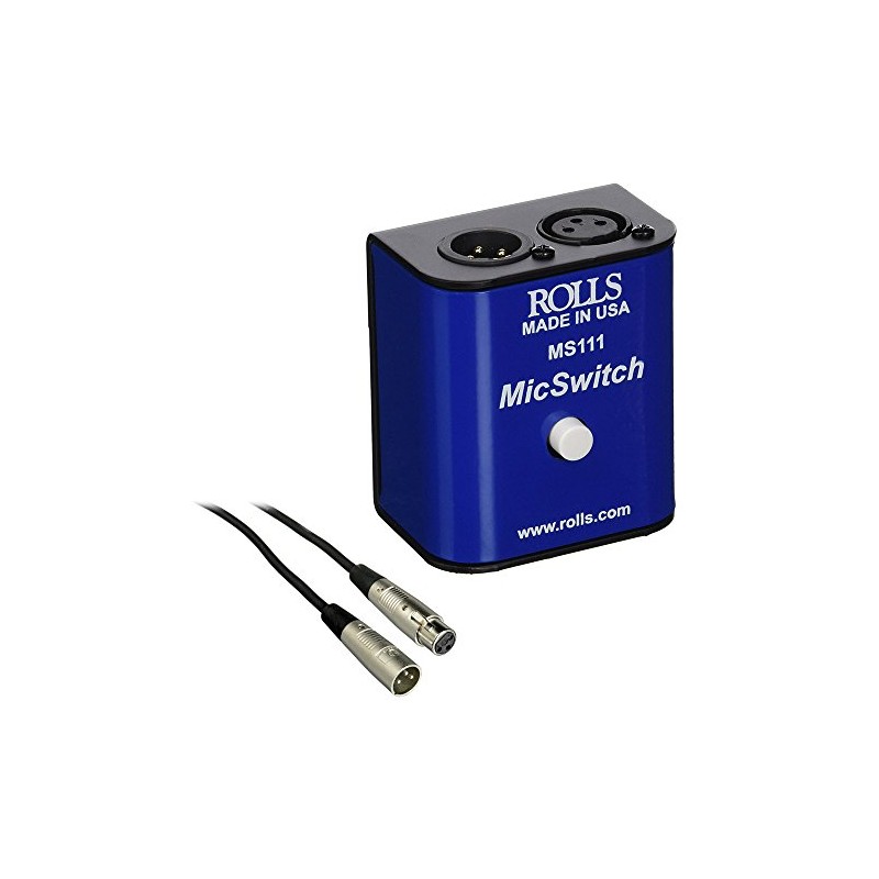 Rolls MS111 Mic Switch Latching or Momentary Microphone Mute Switch