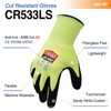 DEX FIT Soft A5 Cut Resistant Gloves CR533LS, No Itch,