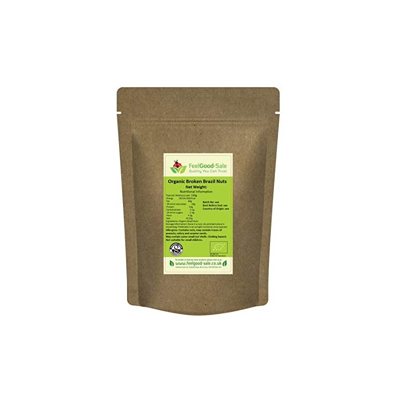 500g Organic Brazil Nuts Halves