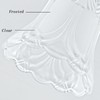 SHENGQINGTOP 4 Pack Clear & Frosted Glass Lamp Shade Replacement