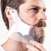 SPEACOUR 5 Piece Beard Shaper Stencil Beard Shaping Tool Beard