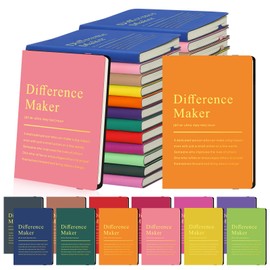 Chiisong 36 Pcs Employee Appreciation Gifts A6 Small Leather Journals Bulk Inspirational Different Maker Notebook Thank You Gift for Women Leadership Coworker Team Staff Christmas (Vivid Color)