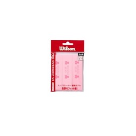 Wilson WR8449808001 Tennis Badminton Grip Tape Pro Overgrip V2.0, 3 Pack, Pink