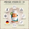 Vitamin D3 K2 Vegan - 540 Tablets with 5000 IU
