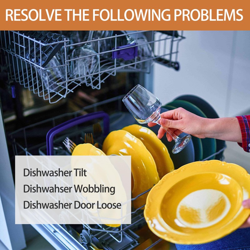2 Pack Dishwasher Side Mount Bracket Kit for Electrolux &