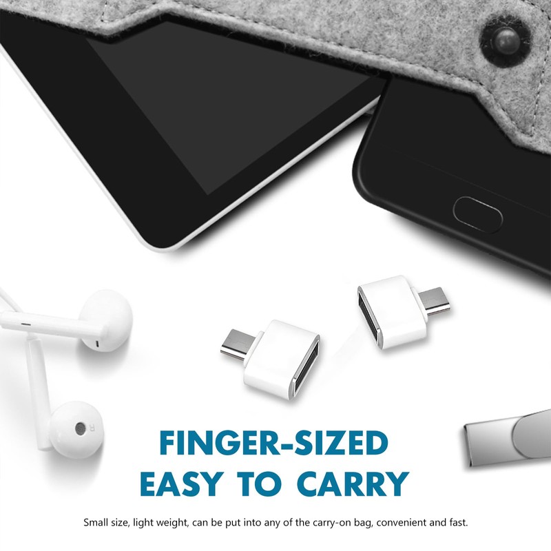 Wansurs 10 Pack USB to Micro USB Adapter, USB 2.0