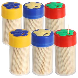 com-four® 1350 x Wooden Toothpicks - Dental Woods for Daily Use - Toothpicks - Wooden Toothpicks - 6.5 cm (1350 Pieces - Set 1)